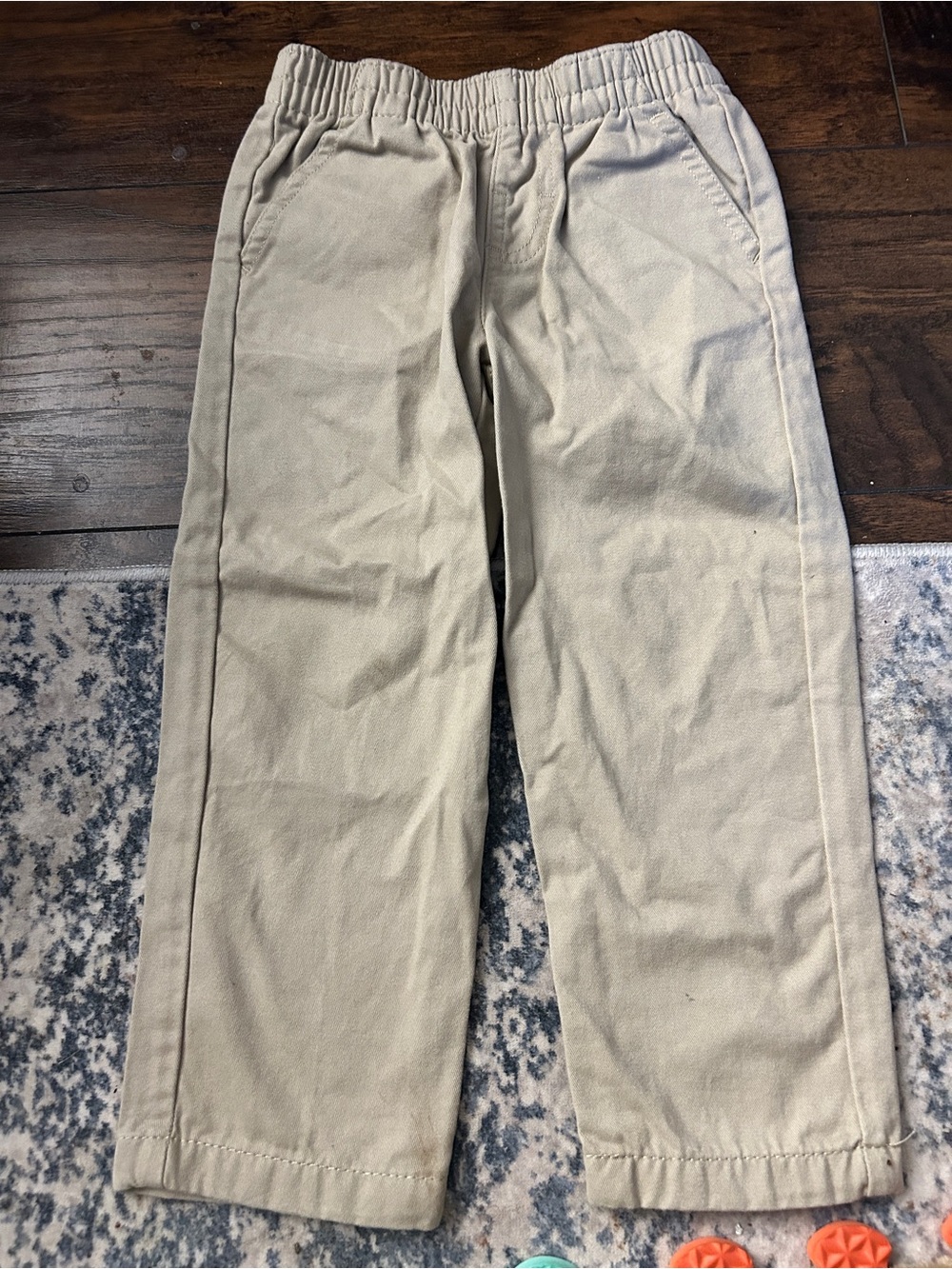 okie dokie Boys' Elastic Waist Khaki Chino Pants - Light Tan